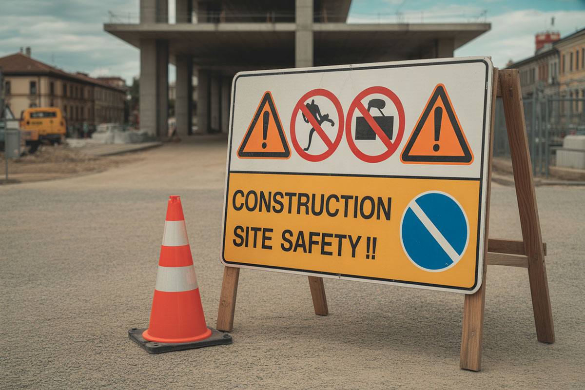 Segnaletica e organizzazione,sicurezza in cantiere